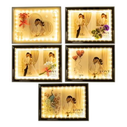 Marco de fotos horizontal Matrimonio 15x20cm (luz LED USB)