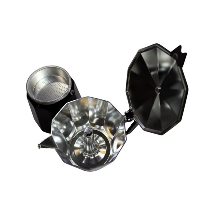 af0a1436-2424-41d0-884d-0fd6501ccb5e.jpg Cafetera italiana negra capacidad 1/2 taza - Imagen 3