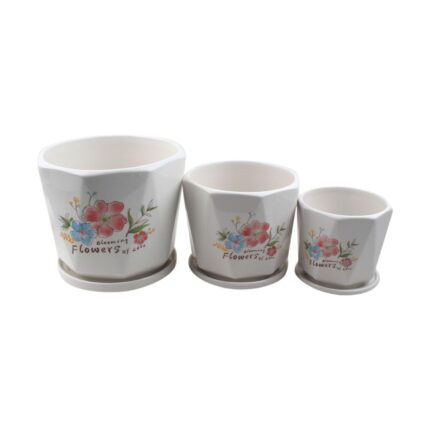 Juego de 3 macetas de cerámica modelo TX6709489