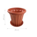 ZY1603 Maceta de plastico 29.5 x 26 cm - Imagen 2
