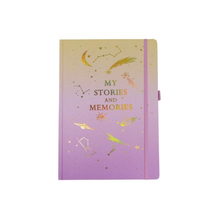4 Cuadernos A4 "My Stories and Memories" con Diseño Cósmico - Imagen 5