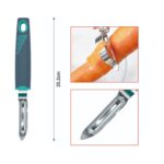 Rallador curvado ergonómico con mango gris de plástico - Imagen 2