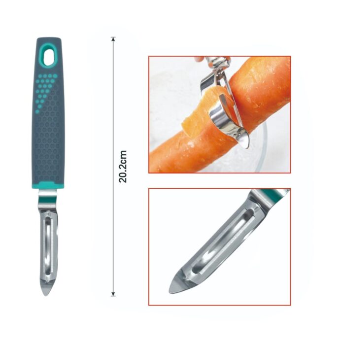 b9bd3148-7fa5-48f4-a625-eec337fbf89b.jpg Rallador curvado ergonómico con mango gris de plástico - Imagen 2