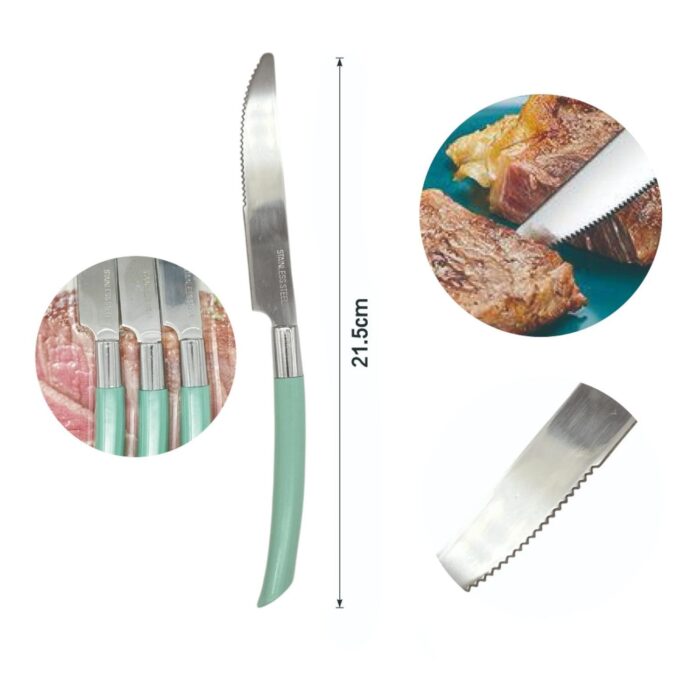 b9c9db60-06ed-4611-b0a9-42e4ba216549.jpg Juego de 3 cuchillos de carne con mango inclinado - Imagen 3