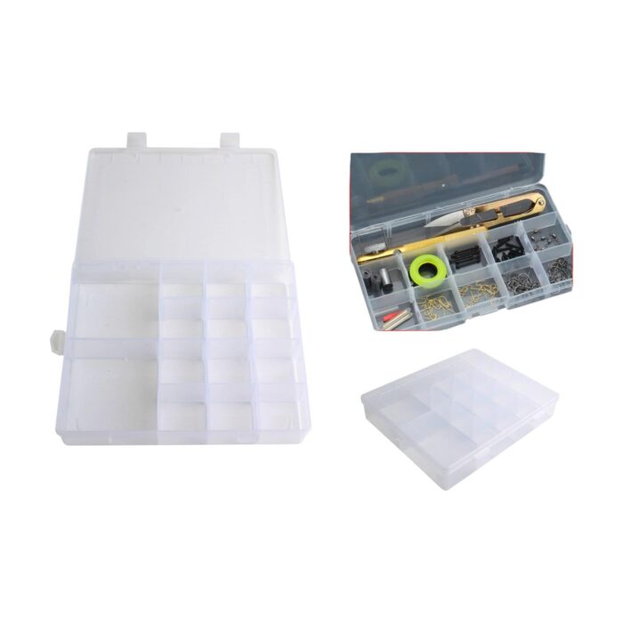 bbe8528c-530c-4ab4-beea-93578caa208c.jpg Caja De Plastico Desmontable De 14 Compartimentos 20,5X16,5X4Cm - Imagen 1