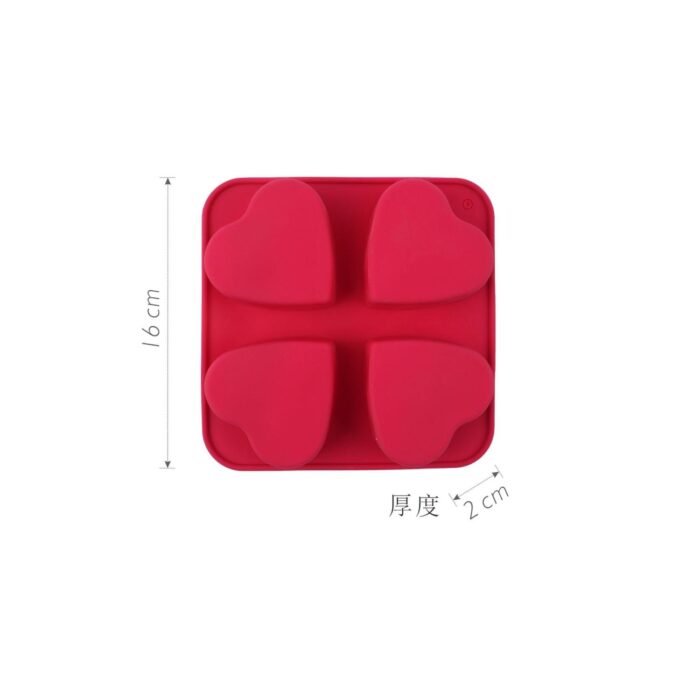 63992863 Molde de Silicona en Forma de Corazón - 160×160×20 mm - Imagen 5