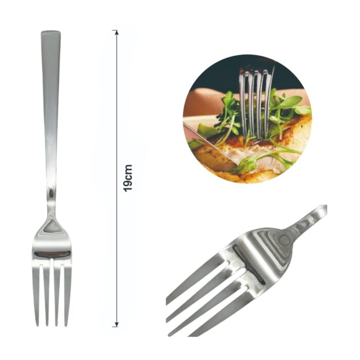 Tenedor para pescado con mango cuadrado 3PCS - Imagen 2