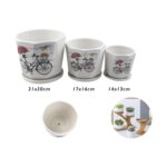 Juego de 3 macetas de cerámica modelo TX67300 - Imagen 2