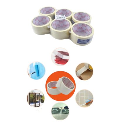Cinta adhesiva masking tape 4.8 cm x 20 m para manualidades y bricolaje