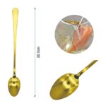 Cucharon para mezclar con mango redondo dorado 3PCS - Imagen 2