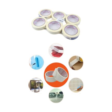 Cinta adhesiva masking tape 2.4 cm x 40 m para bricolaje y decoración