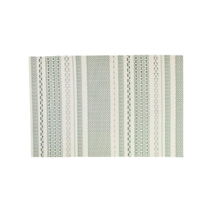 Set de 6 Individuales Rectangulares Zigzag con Acabado en Hilo Plateado (30x45 cm) - Imagen 4