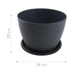 QX-001C Maceta de plastico 29 x 24 cm - Imagen 2