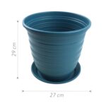 ZY1303 Maceta de plastico 29 x 29 x 27 cm - Imagen 2