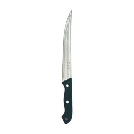 Juego de 3 cuchillos para carne con mango negro