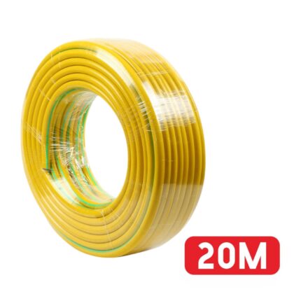 Manguera Agua Jardin Tira Amarilla Y Verde 1/2Pvc 20M