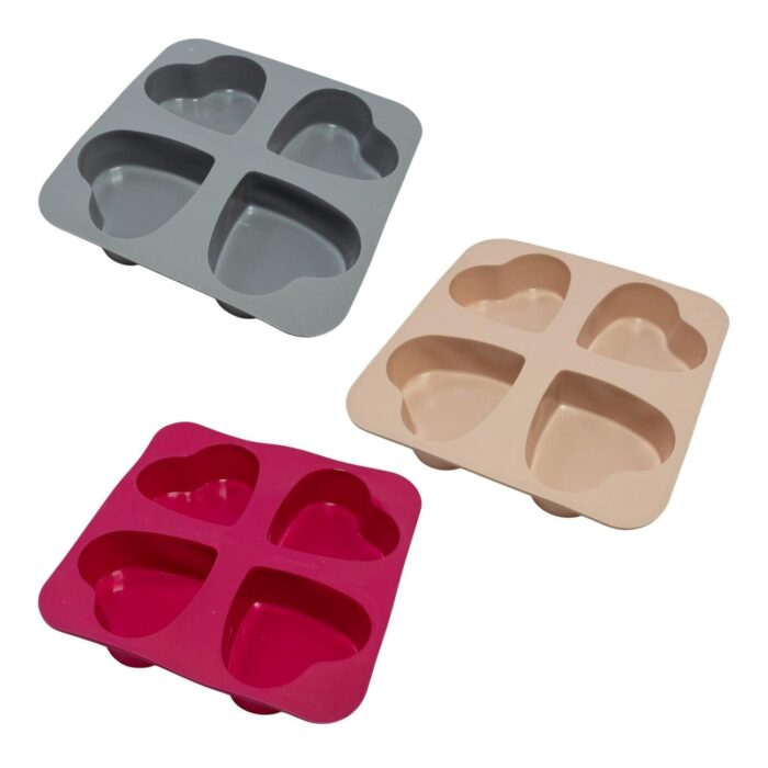 63992859 Molde de Silicona en Forma de Corazón - 160×160×20 mm - Imagen 1