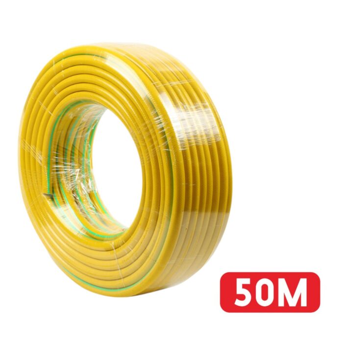 Manguera Agua Jardin Tira Amarilla Y Verde 1/2Pvc 50M - Imagen 1