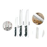 Juego de 3 cuchillos surtidos con mango negro - Imagen 3