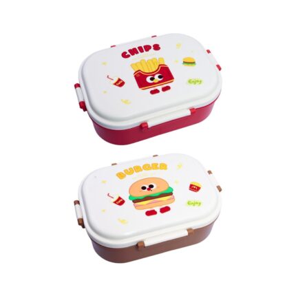 6885 Fiambrera Hamburguesa Y Patatas Fritas 22*16,5*7