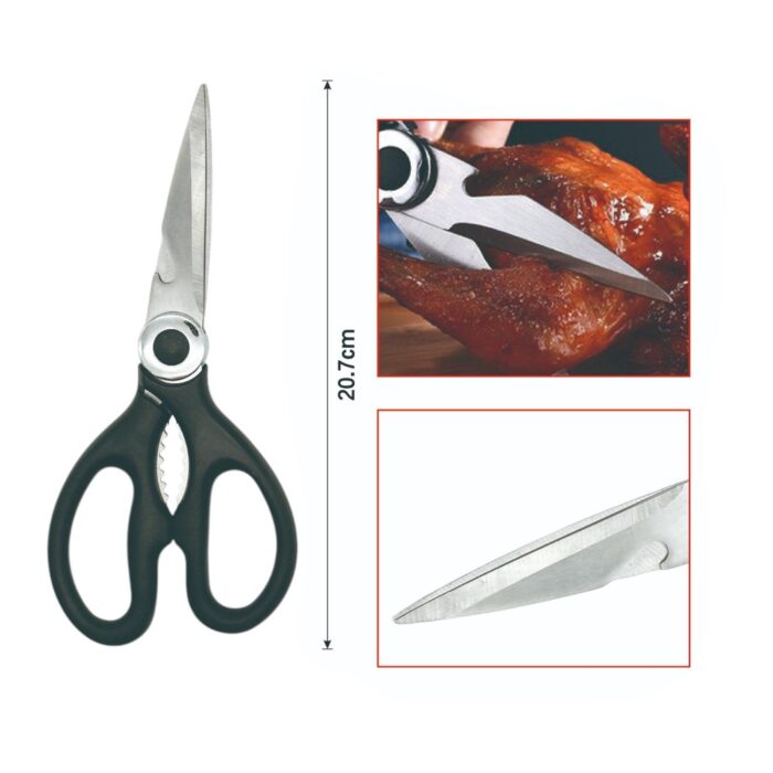 Tijeras de cocina ergonómicas con mango bicolor (20.3 cm) - Imagen 2