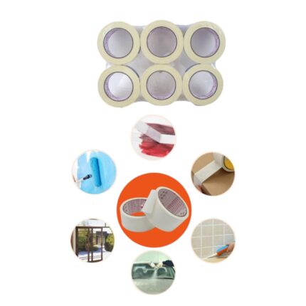Cinta adhesiva masking tape 3.0 cm x 55 m para uso industrial y doméstico