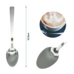 Cucharon pequeno para cafe con mango cuadrado 6PCS 10.5 - Imagen 2