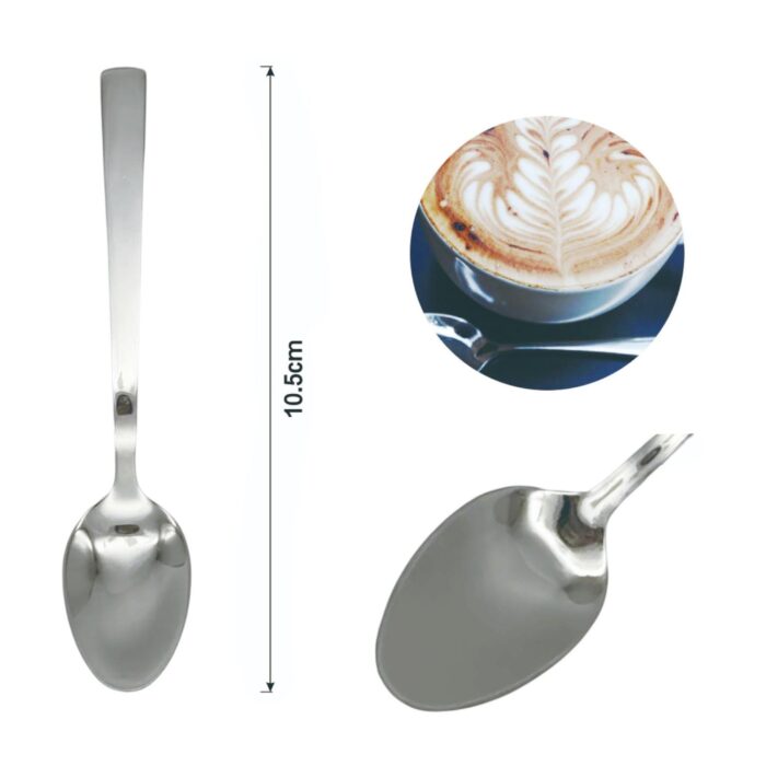 Cucharon pequeno para cafe con mango cuadrado 6PCS 10.5 - Imagen 2