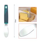 Cuchillo para untar mantequilla con mango gris de plástico (8.9 cm) - Imagen 2