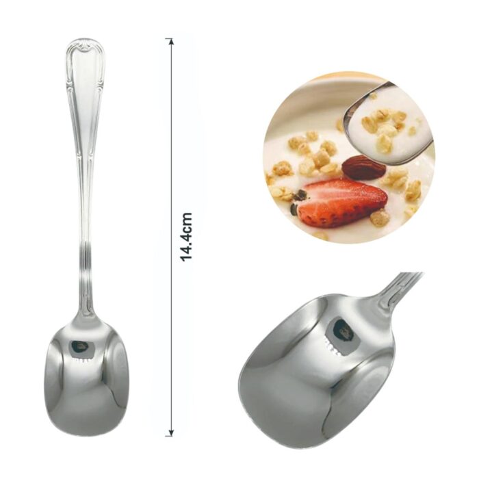 Cucharon para helado (cuadrado) con diseno floral 6PCS - Imagen 2