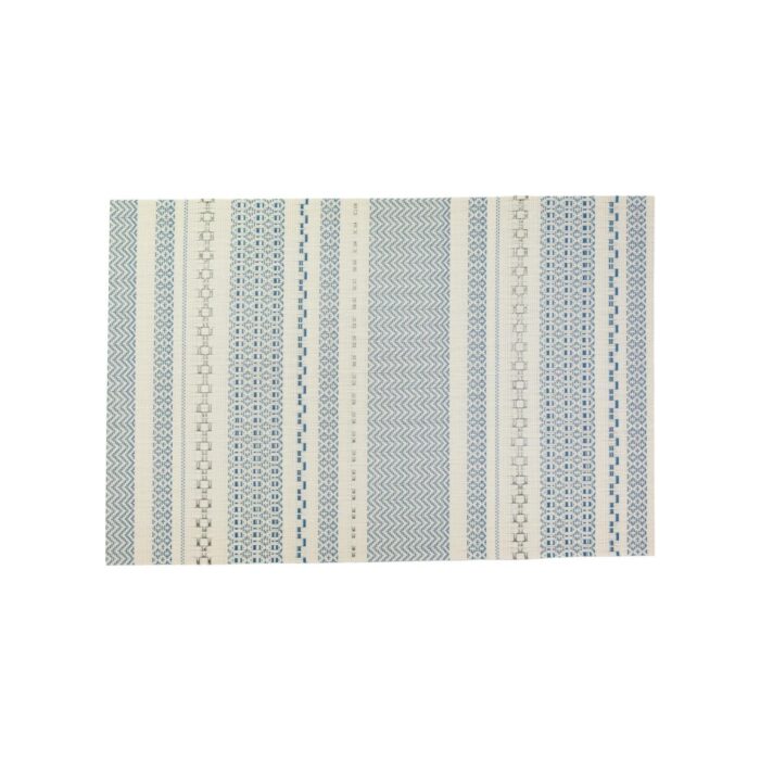 Set de 6 Individuales Rectangulares Zigzag con Acabado en Hilo Plateado (30x45 cm) - Imagen 6