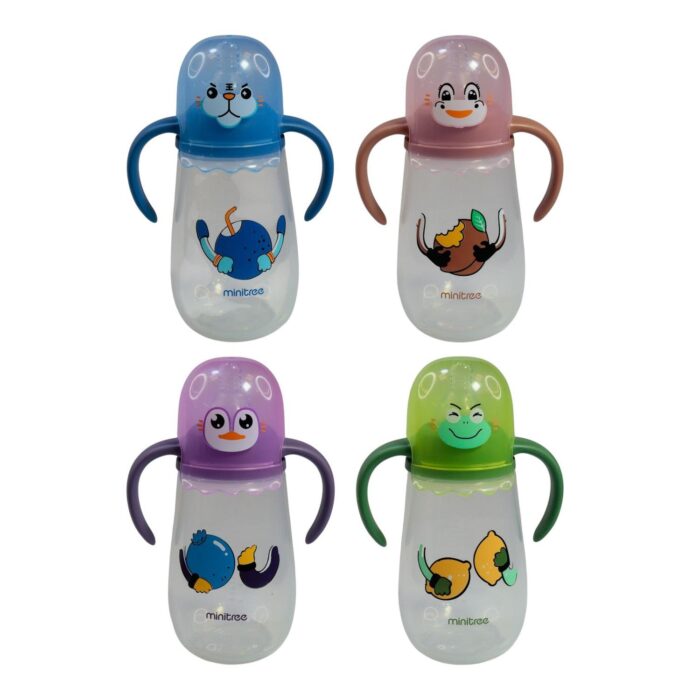 Mamadera diseño caritas kawuai (270ml) - Imagen 1