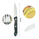 Juego de 6 cuchillos para frutas con mango negro - Imagen 3