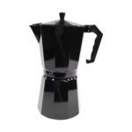 Cafetera negra clásica italiana (14 tazas)
