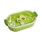 6814 Fiambrera Colorida Fruta 24.5*14*7.5 (La Funda Ps Incluye Tenedor Y Cuchara) 750Ml - Imagen 2