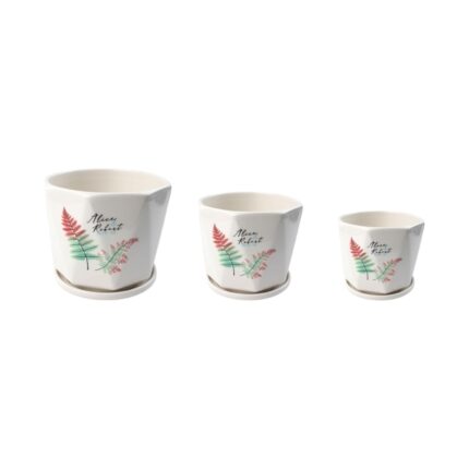 Juego de 3 macetas de cerámica modelo TX6709488