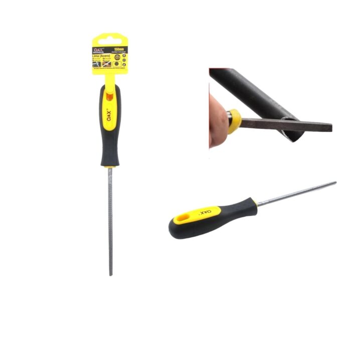 62352231 Lima Redonda De Acero Con Mango De Doble Color De 6 Pulgadas - Imagen 1