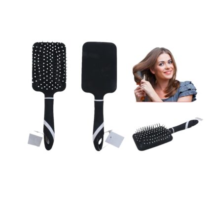 Cepillo Rectangular Negro Para Cabello