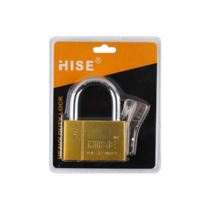 Candado dorado de doble burbuja 50# para seguridad adicional