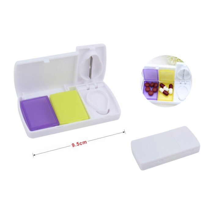 Pastillero Rebanador 9,5*4,7*1,5 Para Medicamentos Diarios - Imagen 3