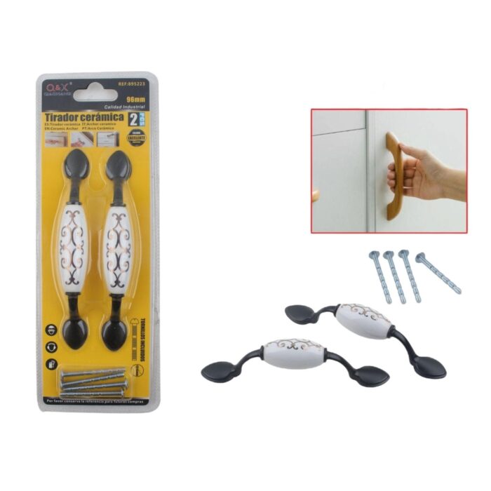 60363859 Mango Cerámico Europeo 96Mm Negro. - Imagen 1