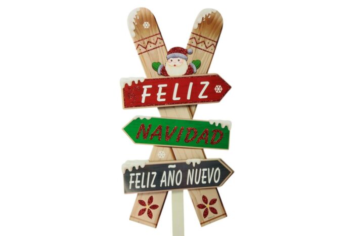 62346545 Estacas De Jardín Navideñas 83x21cm Para Decoración Festiva - Imagen 2