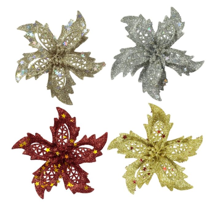 62349423 Flores De Navidad 13Cm 2/S - Imagen 1