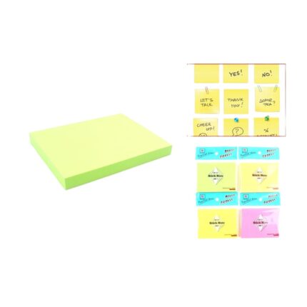 Paquete Mixto De Notas Post-It 3*4 Colores Fluorescentes