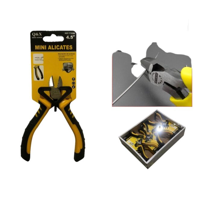 62353757 Alicates De Punta Angular Mini Pulidos En Negro De 4,5 Pulgadas - Imagen 1