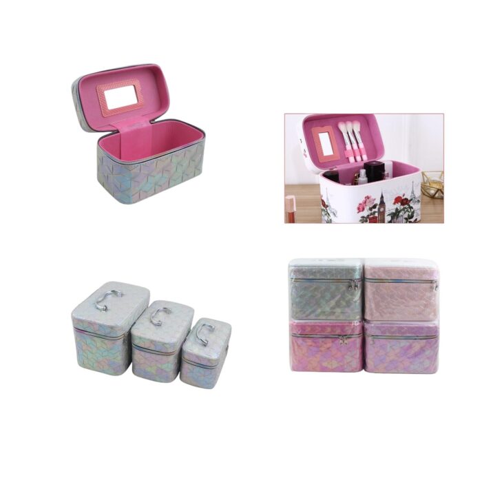 62329040 Set De Neceseres De Tres Piezas 8014-3 Cubo De Colores - Imagen 1