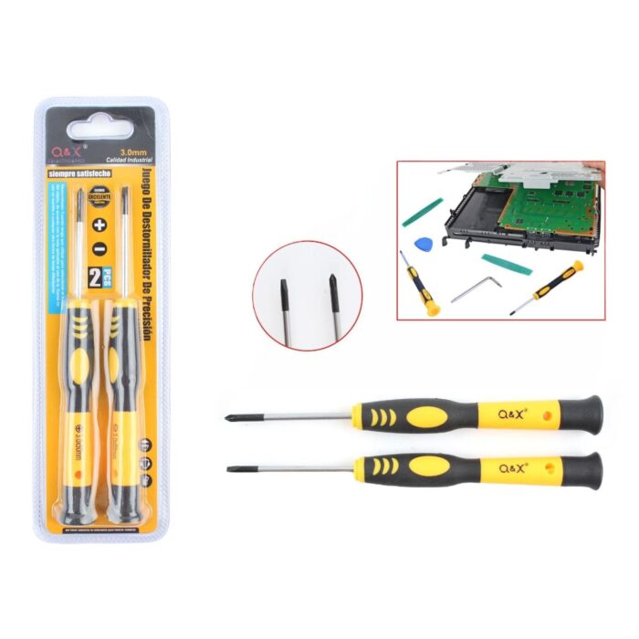 62352664 2 Destornilladores Con Mango Bicolor Amarillo Y Negro De 3,0Pulgada+/-Pulgada - Imagen 1