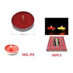 1050 Luz De T¨¦ 50Pcs Rojo - Imagen 2