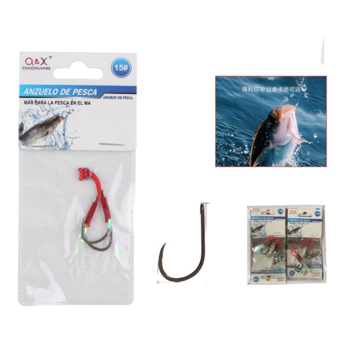 62352958 Gancho De Cuero De Colores 15# - Imagen 1