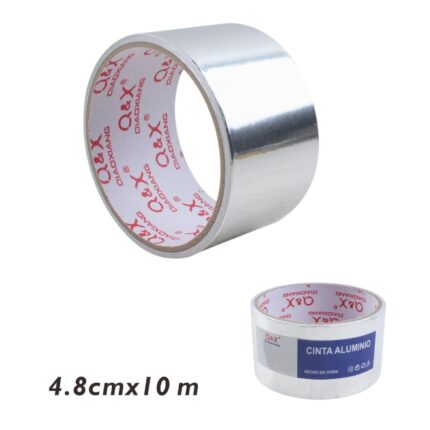 Cinta adhesiva de aluminio 4.8cm x 10m